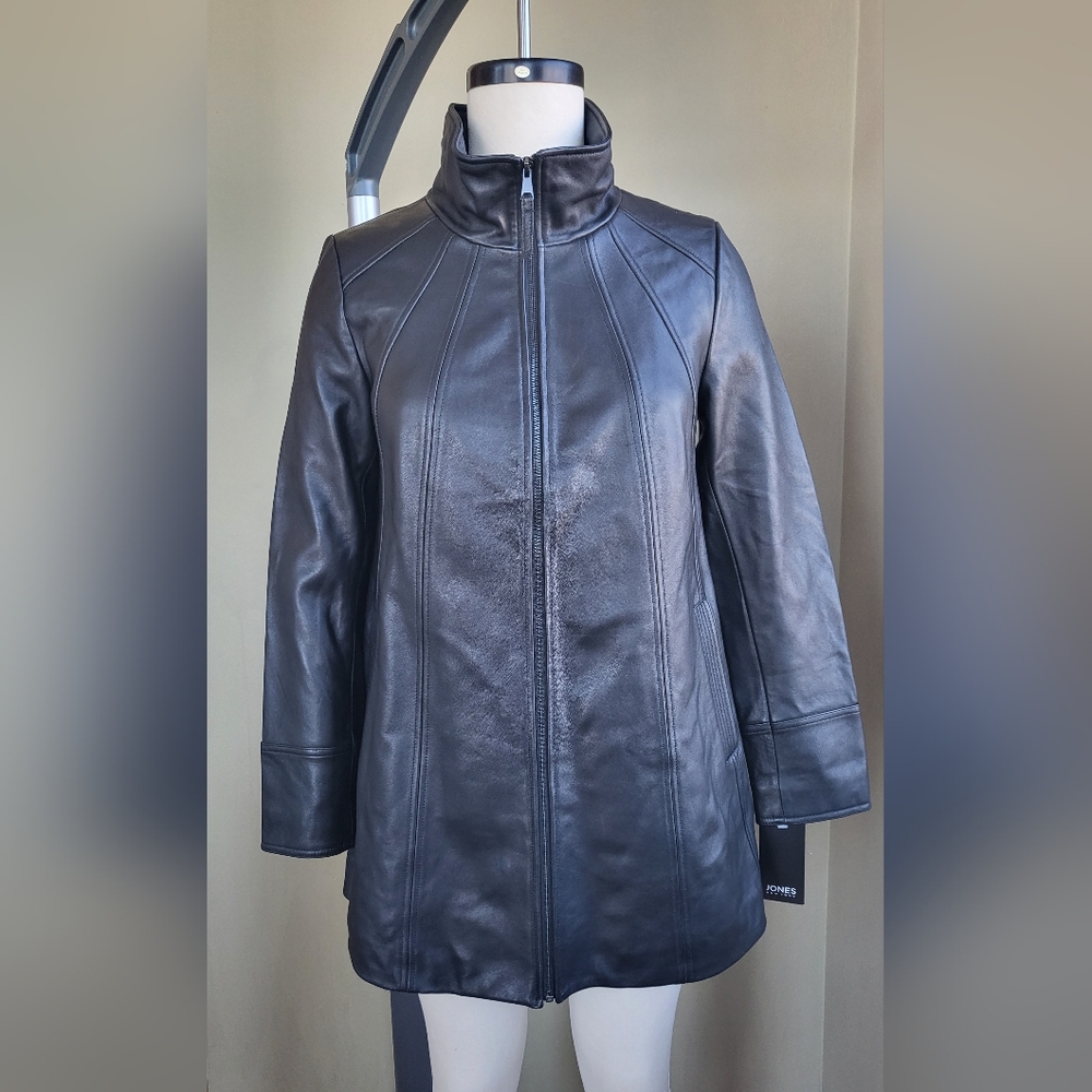 Jones New York Leather Jacket 💞 size M
